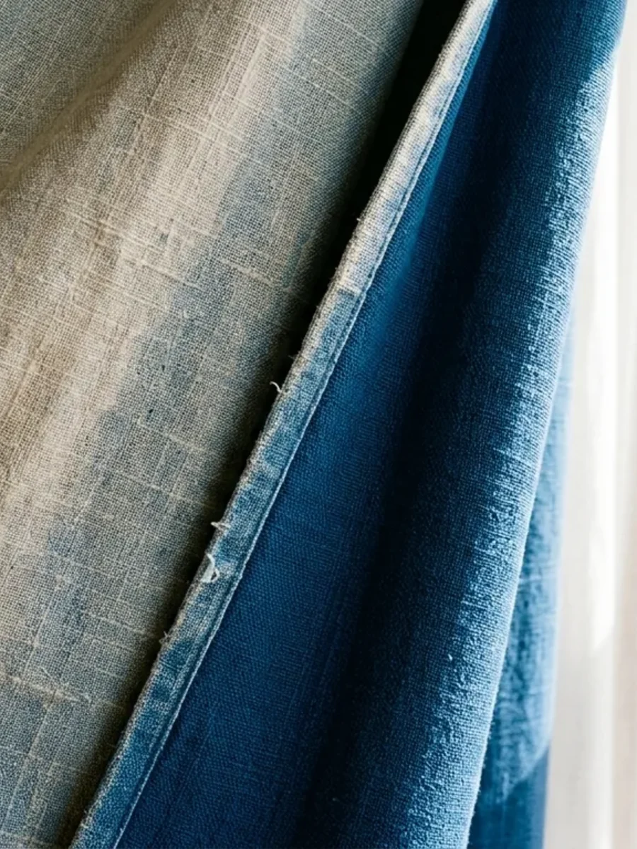 Sun-exposed curtain fabric beside a bright window